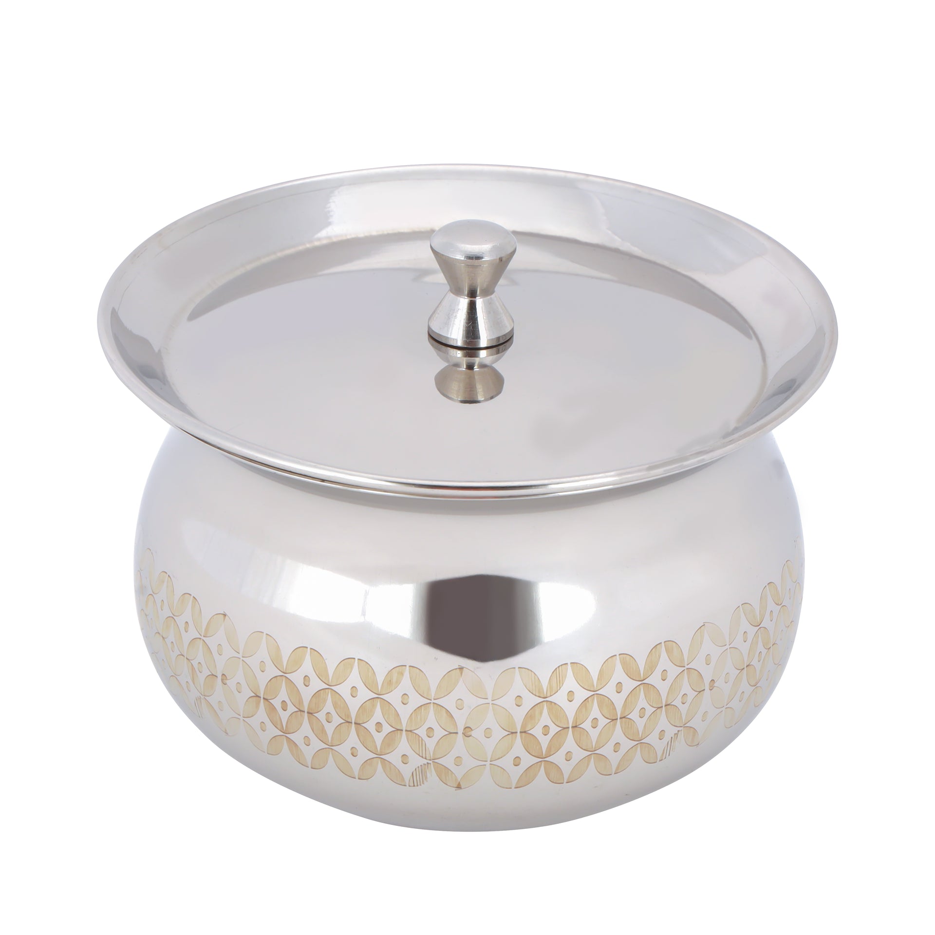 Tomato Cooking Pot with Lid- RF11551 High-Quality, Food Grade Stainless Steel Pot for Cooking and Serving Rice and Other Food Silver
