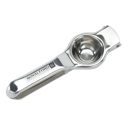 Lemon Squeezer With Bottle Opener Manual Stainless Steel Squeezer Heavy-Duty Kitchen Tool Ergonomic Design And Dishwasher-Safe Silver