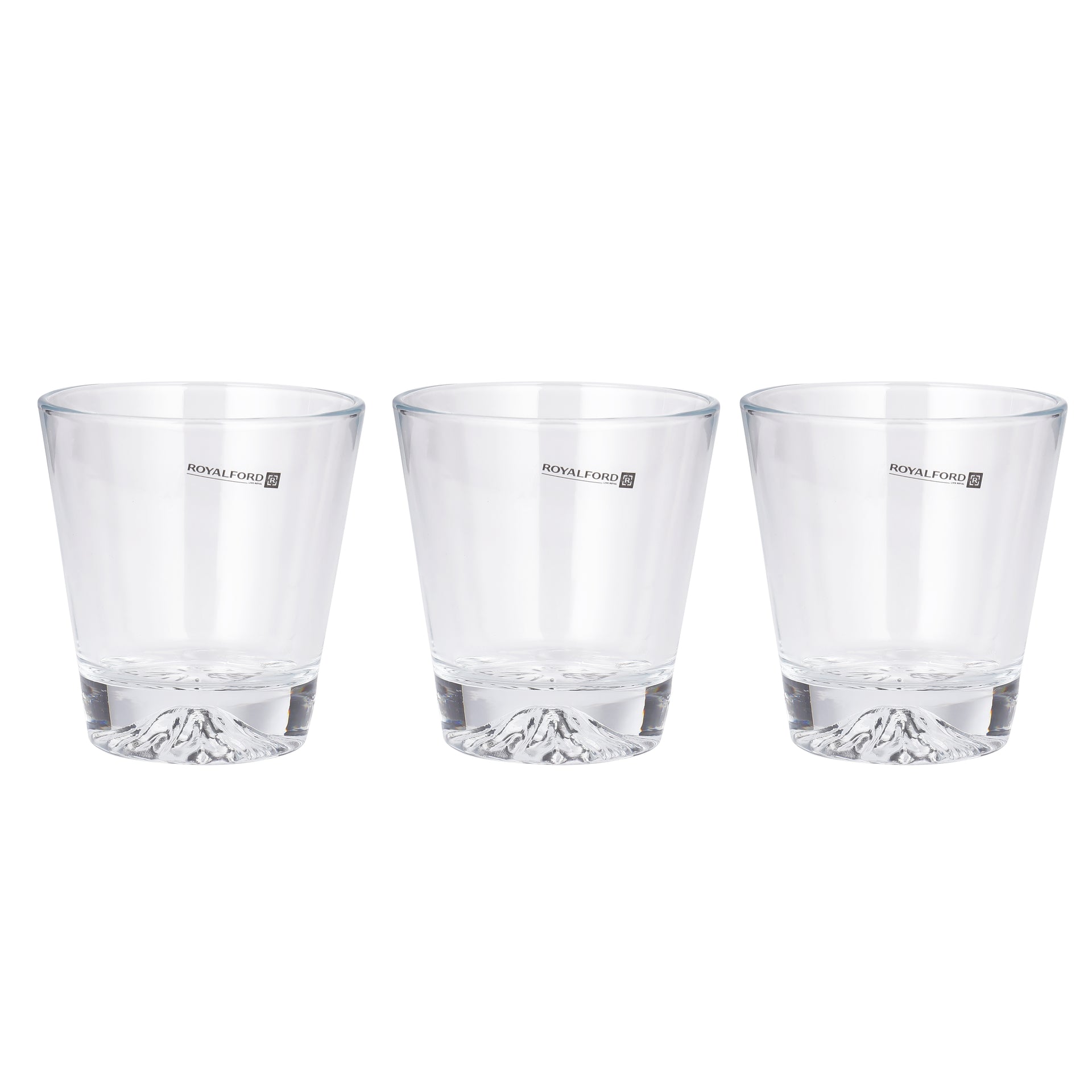 Royalford 290 ML (9.8 OZ) Transparent Glass Tumbler Set- RF11654 Multi-Purpose, Perfect for Hot and Cold Beverages like Tea, Coffee, Water, Juices Lead-Free Soda Lime Glass Clear