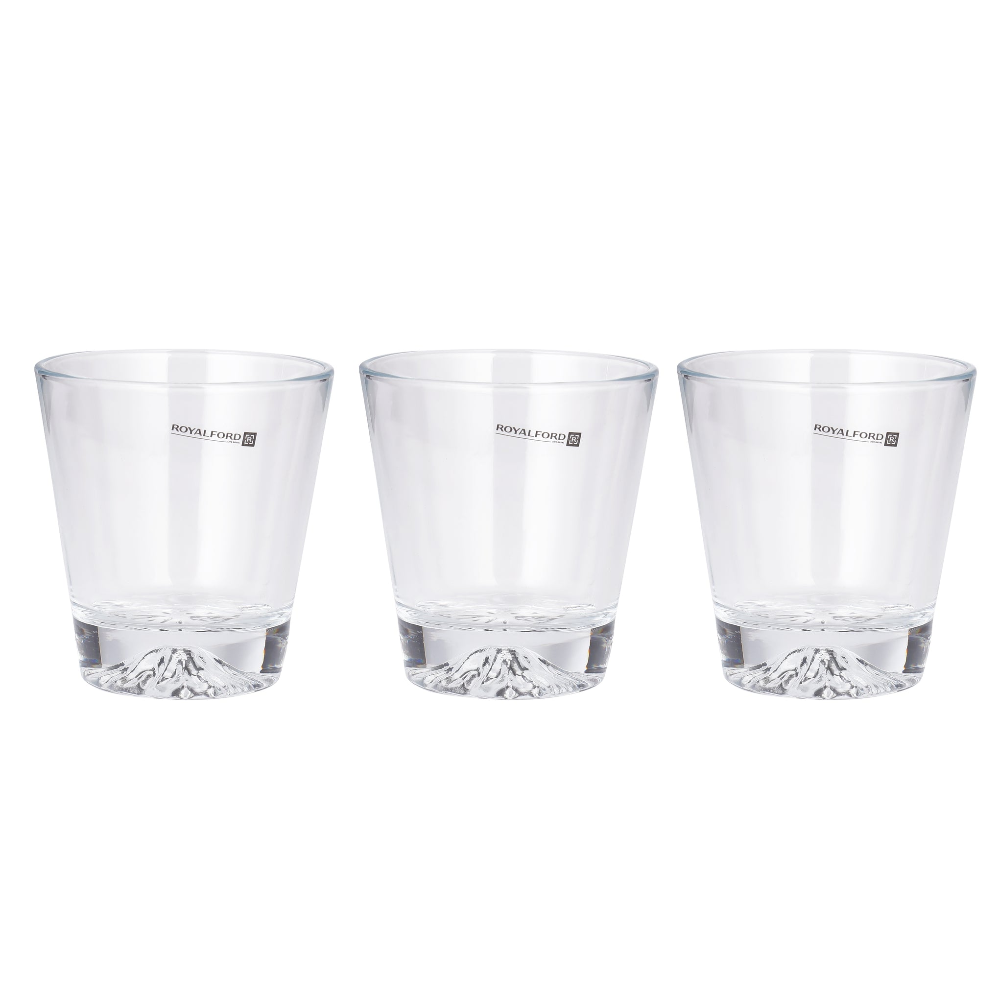 Royalford 290 ML (9.8 OZ) Transparent Glass Tumbler Set- RF11654 Multi-Purpose, Perfect for Hot and Cold Beverages like Tea, Coffee, Water, Juices Lead-Free Soda Lime Glass Clear