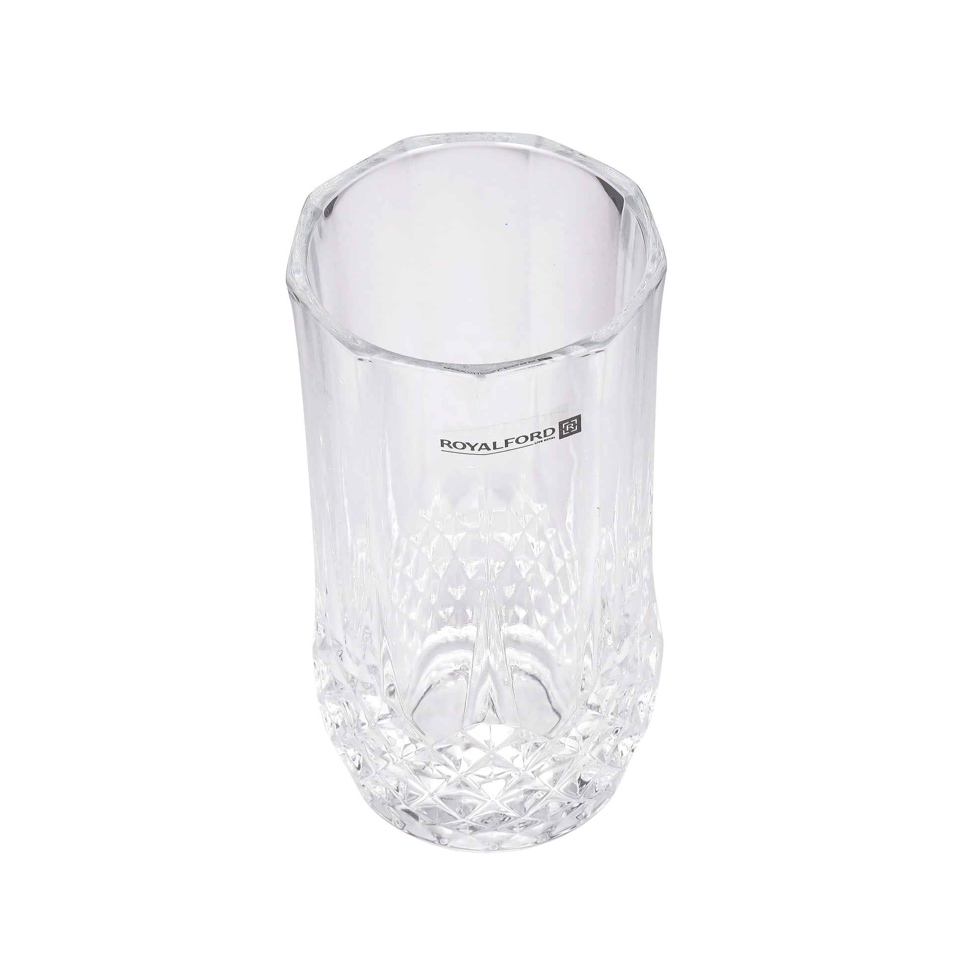 Royalford 225 ML (7.6 OZ) Transparent Glass Tumbler Set- RF11657 Multi-Purpose, Perfect for Hot and Cold Beverages like Tea, Coffee, Water, Juices Lead-Free Soda Lime Glass Clear