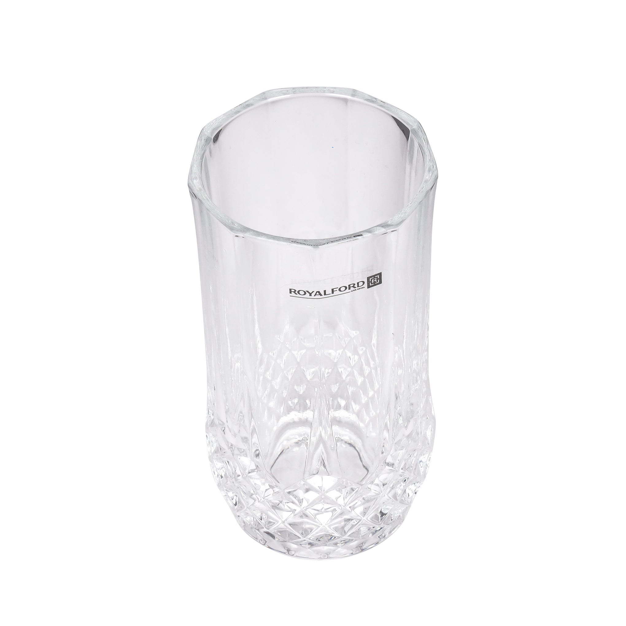 Royalford 225 ML (7.6 OZ) Transparent Glass Tumbler Set- RF11657 Multi-Purpose, Perfect for Hot and Cold Beverages like Tea, Coffee, Water, Juices Lead-Free Soda Lime Glass Clear