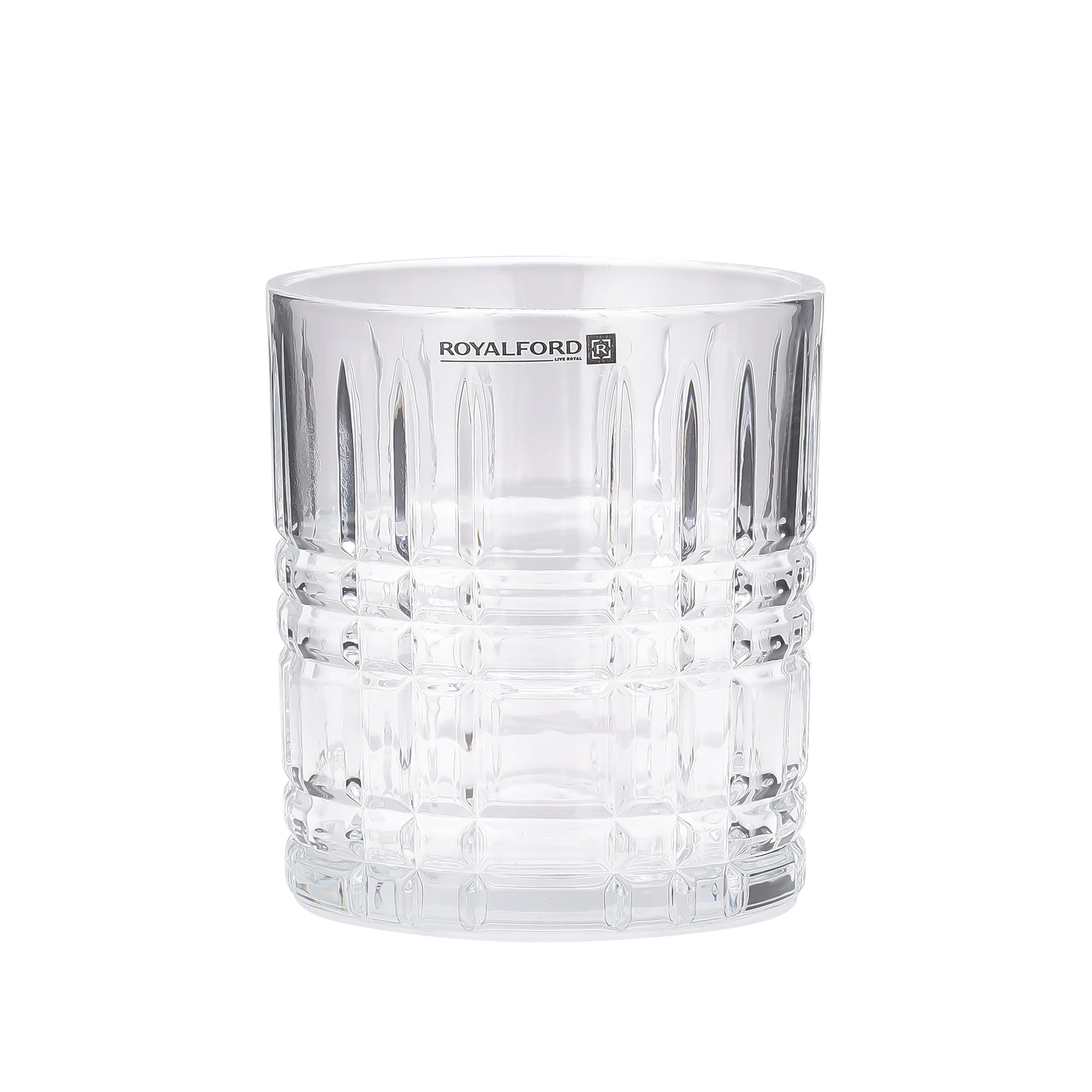Royalford 3PC Highball Tumbler Drinking Glasses - Cocktail/Juice Highball Glasses - Pint Beer Glass Set - Tall Glasses, 10.8/320ml - Pint Glasses for Drinking Beer/Water/Juice/Whisky/Wine