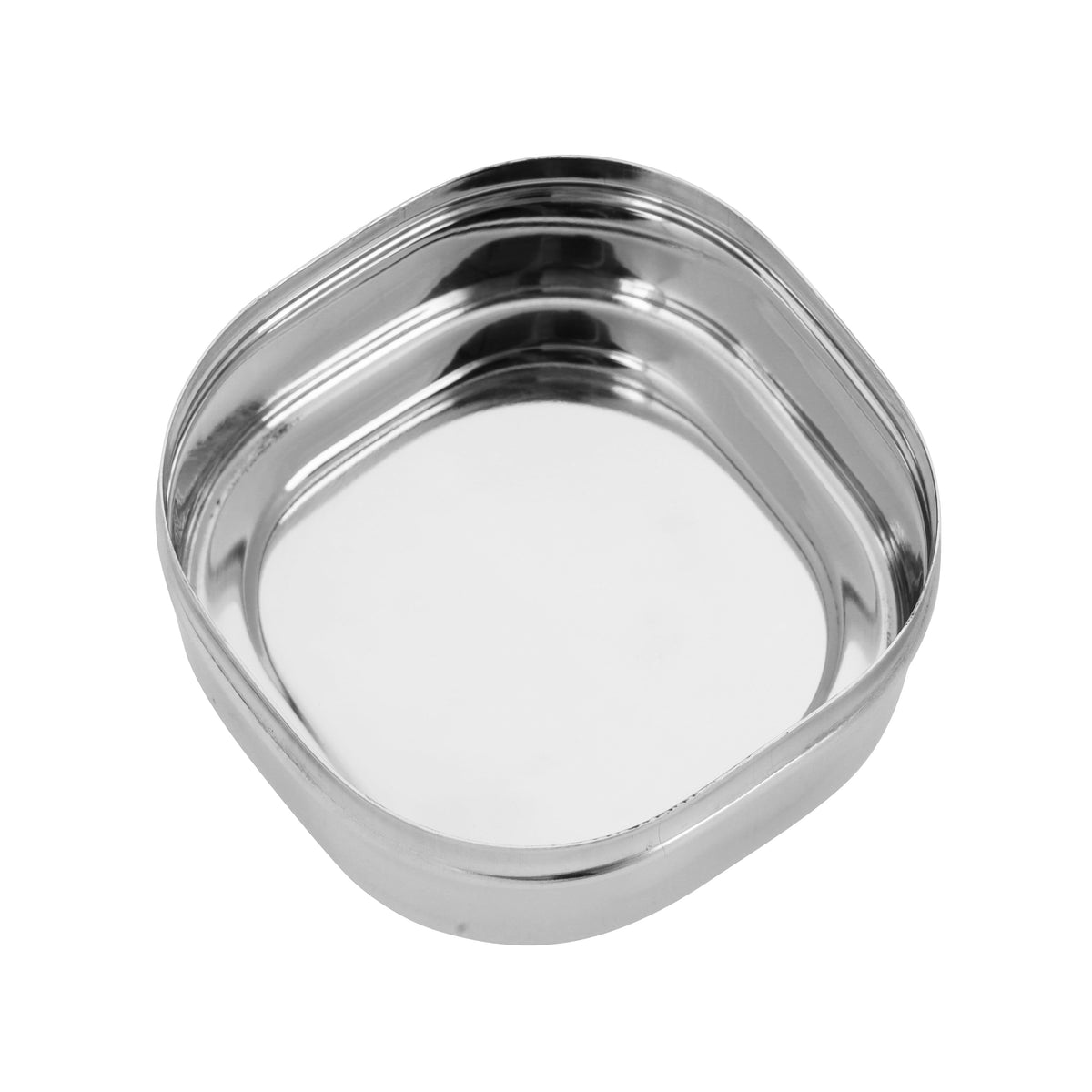 رويال فورد - علبة مربعة من الستانلس ستيل مقاس 10 سم - RF11701| جودة ممتازة، 100% آمنة غذائياً، خالية من مادة BPA، مانعة للتسريب، وعاء محكم الإغلاق للحفاظ على طزاجة الطعام| تصميم مدمج وقابل للحمل، مثالية لحفظ البوري والأرز والروتي| فضي