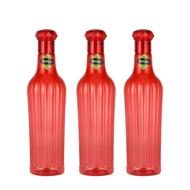 Royalford 3Pcs set Fridge Bottle 1 Liter Assorted Colors