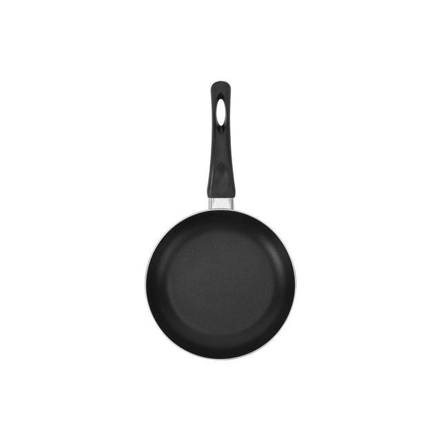 Aluminum Fry Pan  Strong Aluminum Body With Non-Stick Coating Black and Red