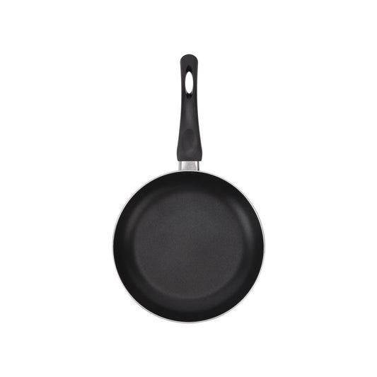 Aluminum Fry Pan Strong Aluminum Body With Non-Stick Coating And Bakelite Handle Red