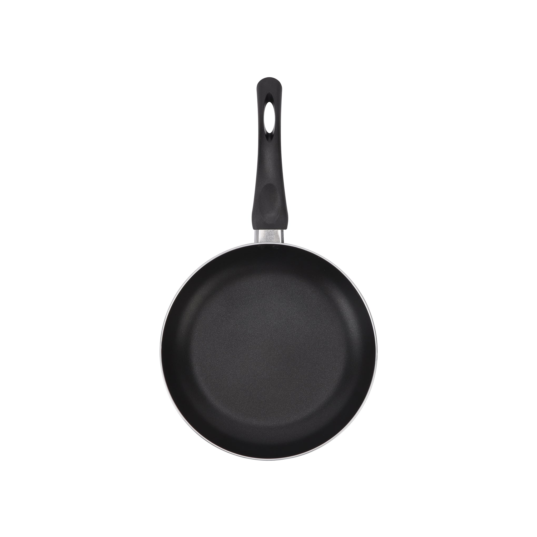 Aluminum Fry Pan Strong Aluminum Body With Non-Stick Coating And Bakelite Handle Red