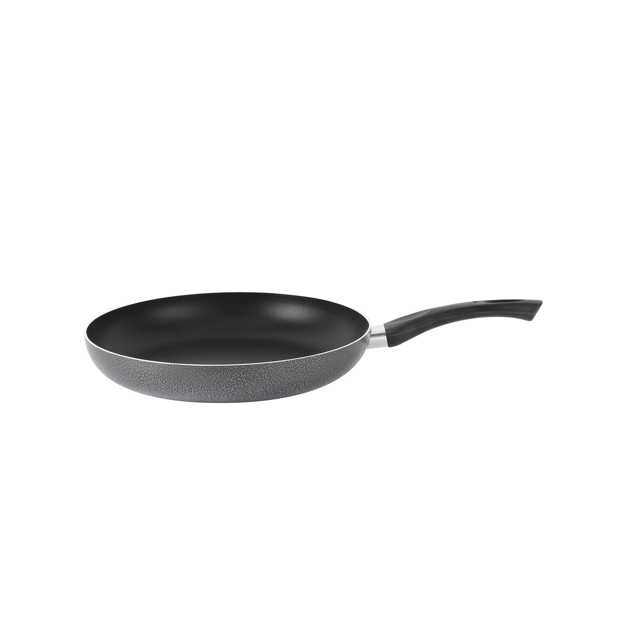 Aluminum Fry Pan Strong Aluminum Body With Non-Stick Coating And Bakelite Handle Black
