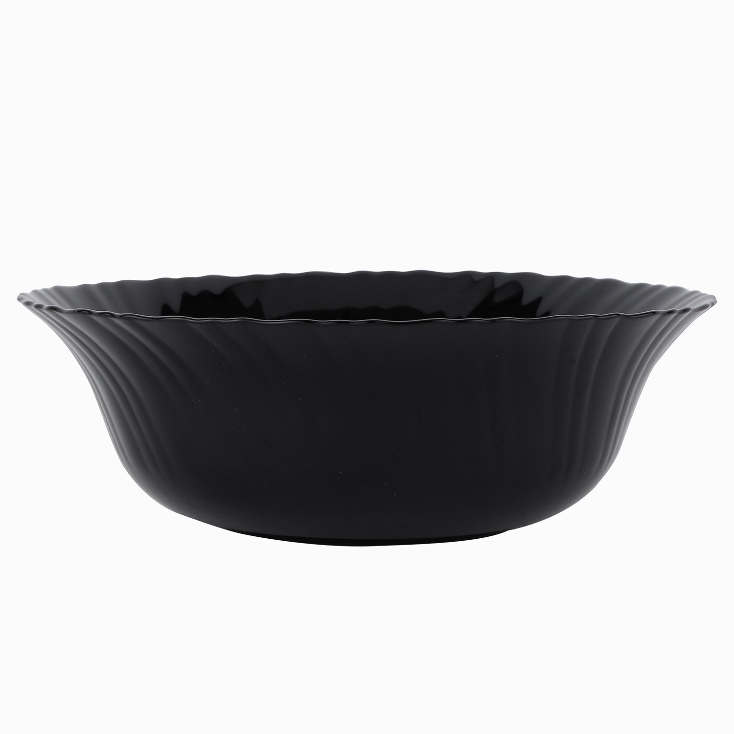 Royalford 9" Opalware Soup Bowl RF11907 Black-Wave Series, Elegant Color Perfect for Serving and Eating Soups, Salads, Sweets, Snacks Lightweight, Serveware, Dishwasher-Safe Multicolor 9inch