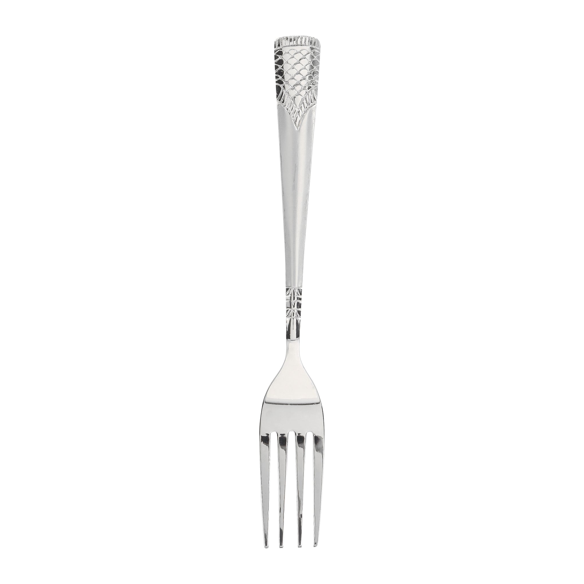 6-Piece Stainless Steel Table Fork 19.5 Cm Silver