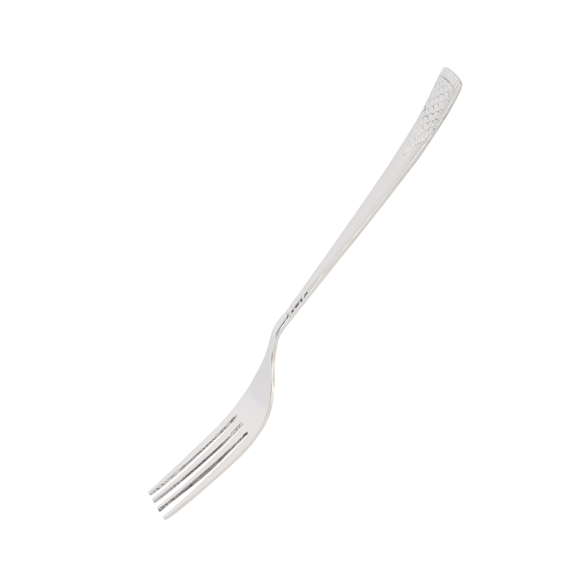 6-Piece Stainless Steel Table Fork 19.5 Cm Silver
