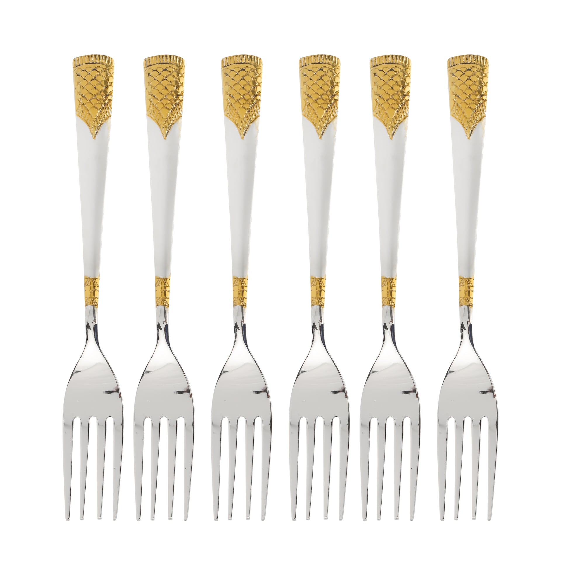 6-Piece Stainless Steel Table Fork