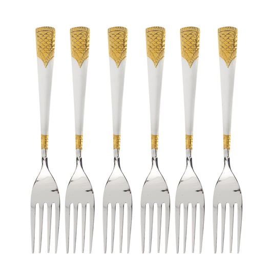 6-Piece Stainless Steel Table Fork