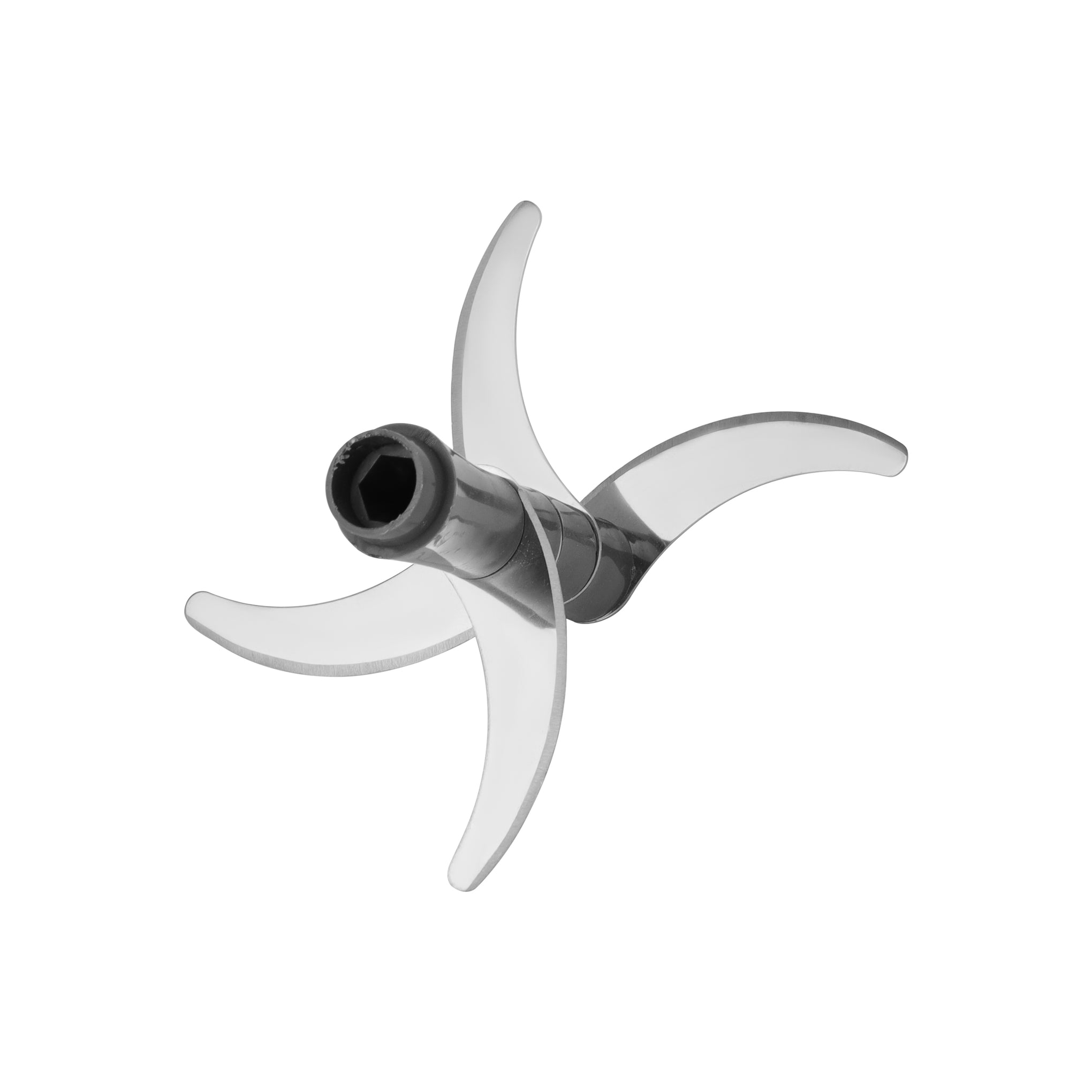 Push Compact Chopper With 4 Blades 900 ML Assorted Multicolour