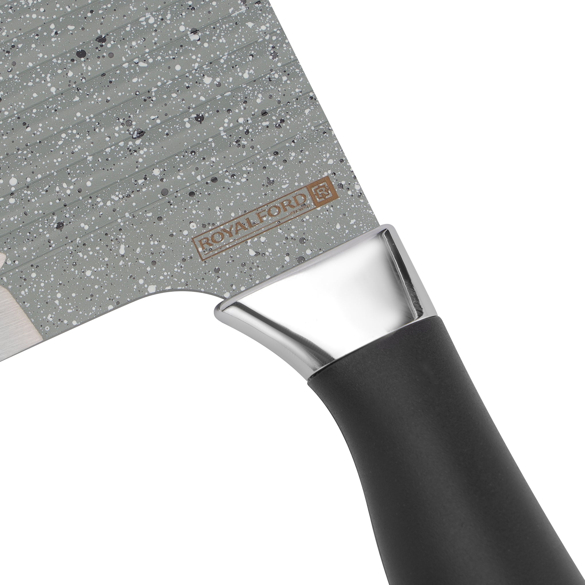 Royalford 7" Cleaver Knife- RF12007| With Extra-Sharp Stainless Steel Blades| 100% Food-Grade, Suitable for Dining Table, Home and Restaurant