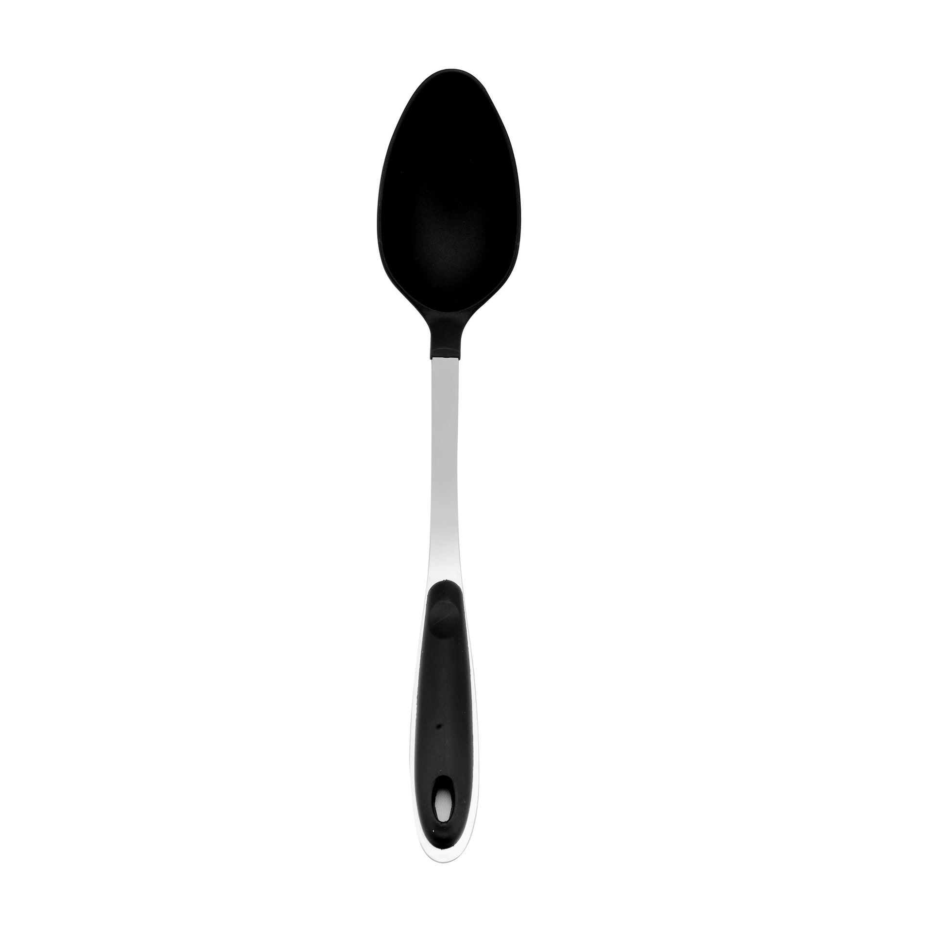Nylon Serving Spoon Black With Silver Handle