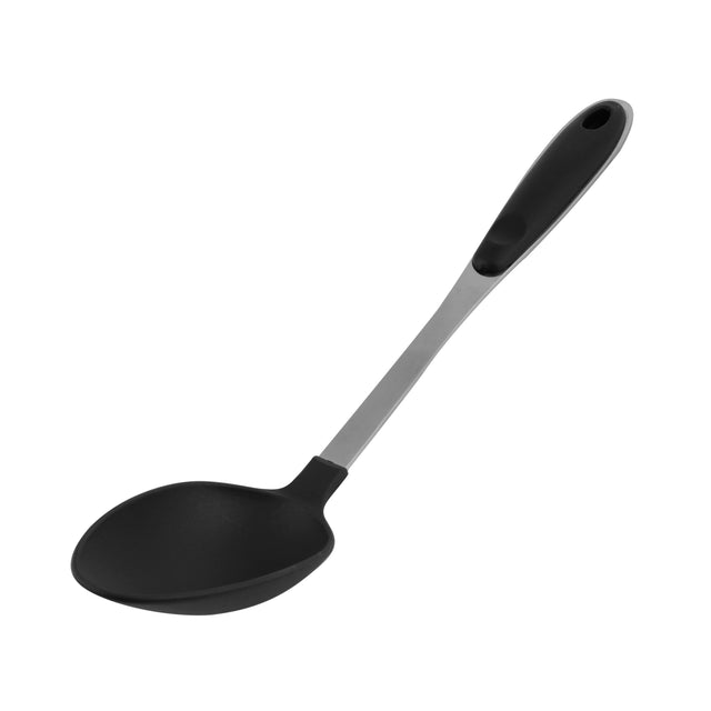 Nylon Serving Spoon Black With Silver Handle