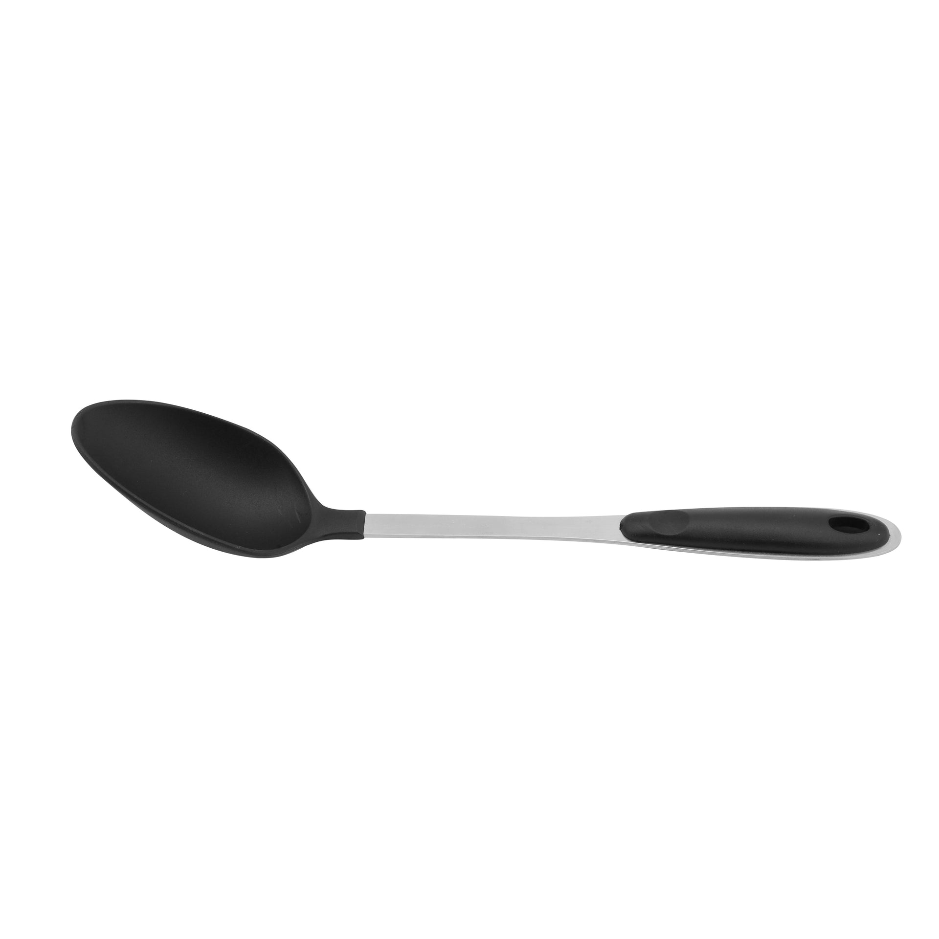 Nylon Serving Spoon Black With Silver Handle