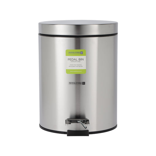5Ltr SS Pedal Bin 1X4