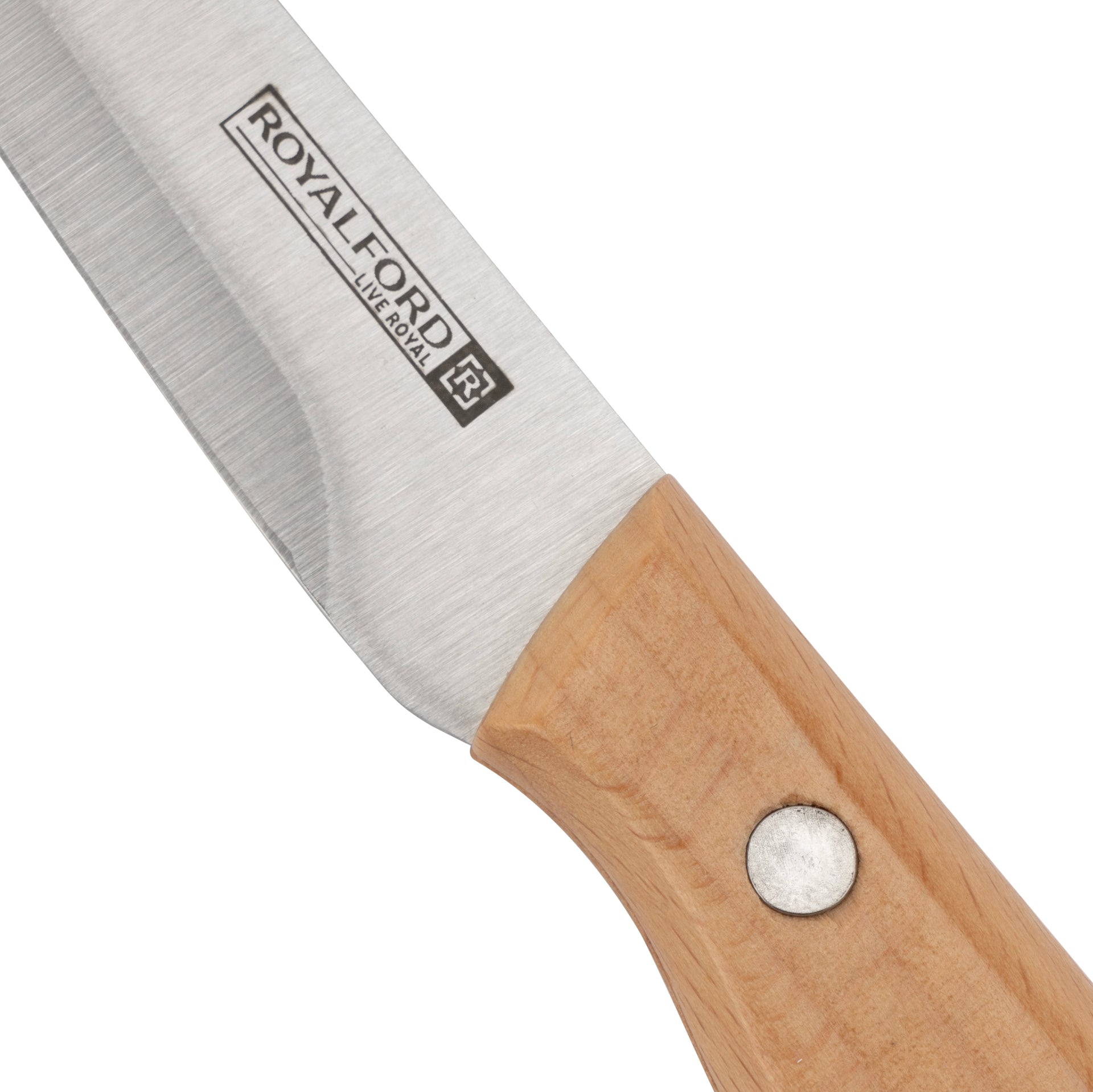 Royalford 4" Paring Knife- RF12093| With Extra-Sharp Stainless Steel Blades with Wooden Handle