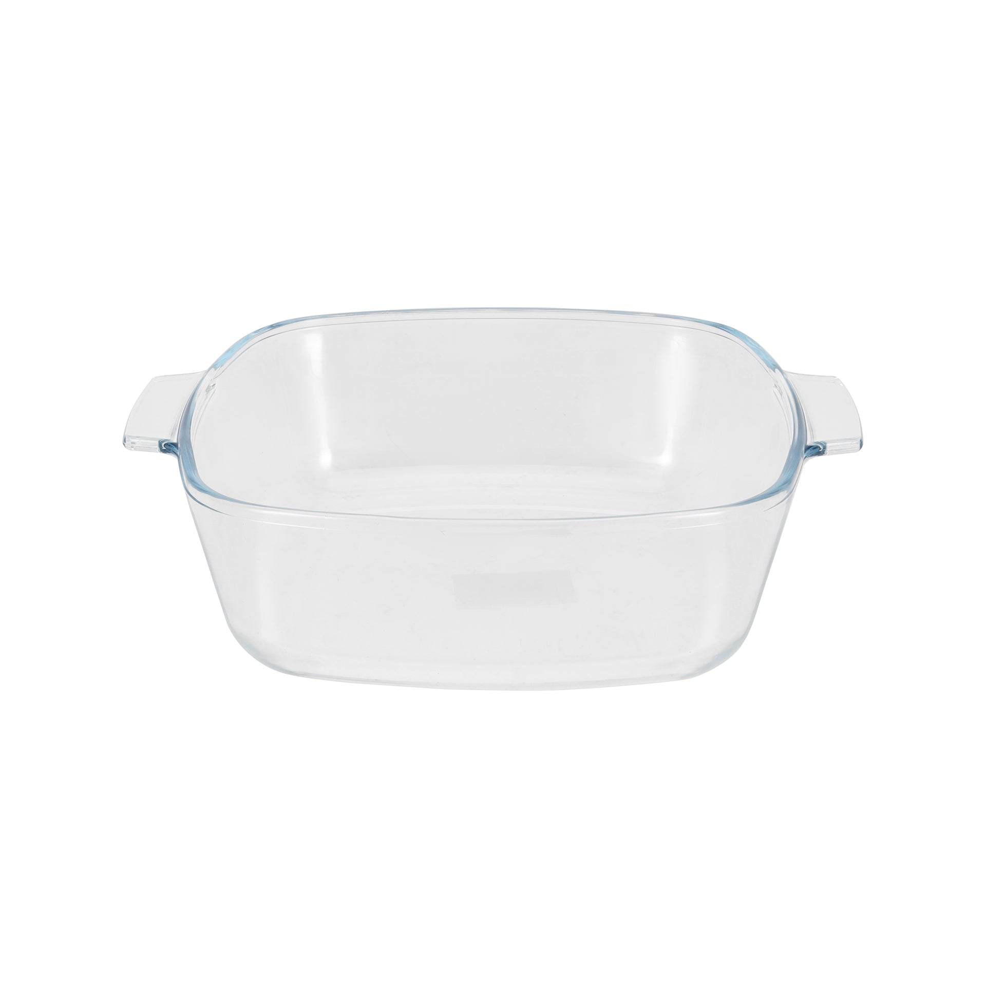 Royalford 1.5 L Glass Baking Dish with Lid-RF12200/ Square Tray Perfect for Baking and Serving/ Casserole with Easy Grab Handles and Knob/ Oven, Dishwasher and Freezer Safe Clear