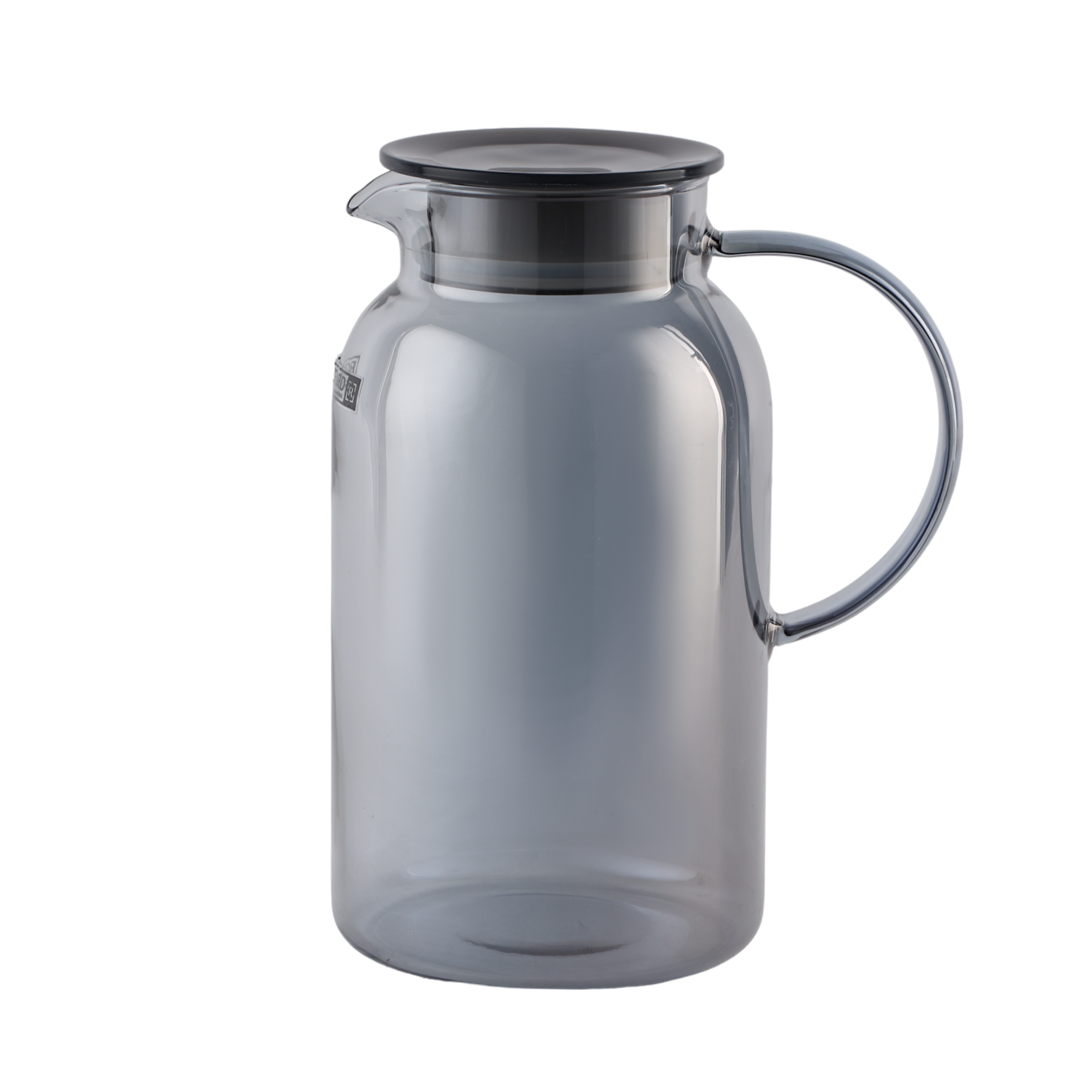5-Piece Water Jug and Cup Set Includes 1800 ml Carafe and 4 260 ml Glasses with Lid clear