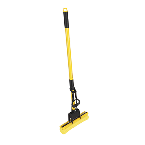 Royalford RoyalBright 26cm PVA Sponge Mops RF12253 Super 10X Absorbent Foam Sponge Telescopic Iron Handle, Quick Release Head Cleaning Tools for Hard Wood Flooring Multi Surface hard Surfaces