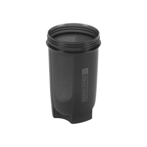 Royalford 500 ml Protein Shaker Bottle- RF12358/ Plastic ware for making Proteins Drinks, with Stainless Steel Blending Ball for Lump-Free Smooth Shakes/ Leak-Proof and Portable Design/ Suitable for Indoor and Outdoor Use/ Black