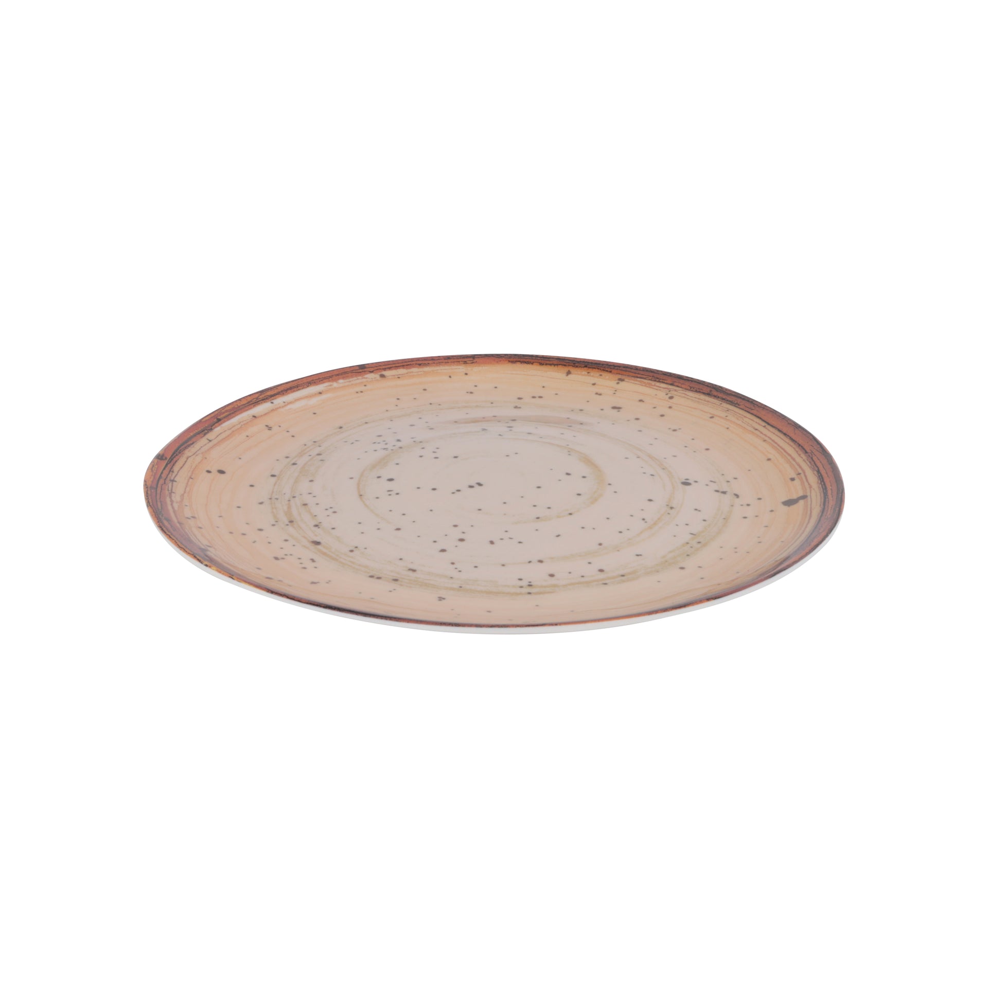 Royalford 11.0" Fine Stone Melamineware Dinner Plate- RF12377/ Light-Weight and Food-Grade Plates with Elegant Design Assorted