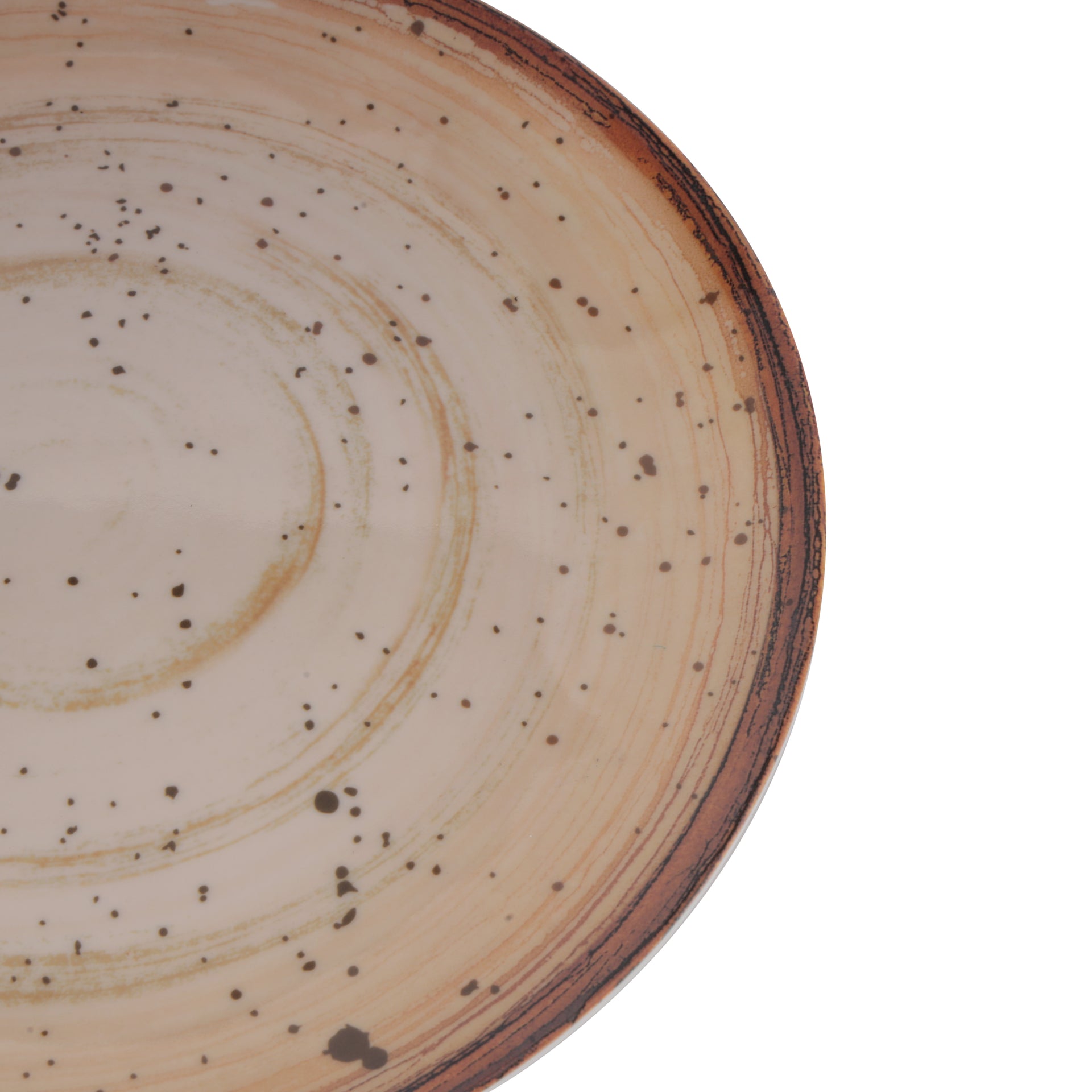 Royalford 11.0" Fine Stone Melamineware Dinner Plate- RF12377/ Light-Weight and Food-Grade Plates with Elegant Design Assorted