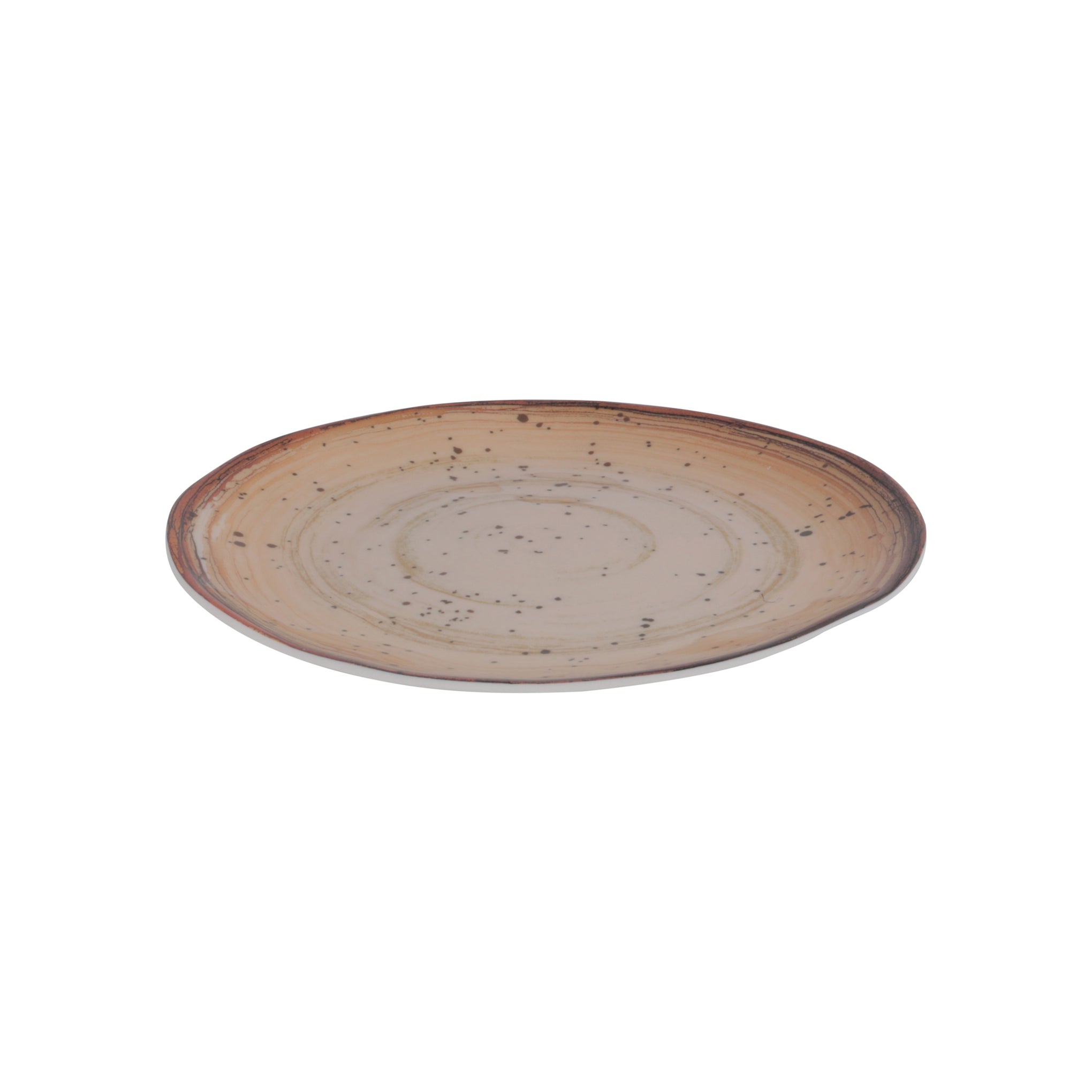 Royalford 9.0" Fine Stone Melamineware Flat Plate- RF12378/ Elegant Color, Perfect for Entrees, Pasta, Salads, Desserts, Sandwiches, Steaks, Main Course Meals/ Lightweight Flatware, Serveware Multicolor