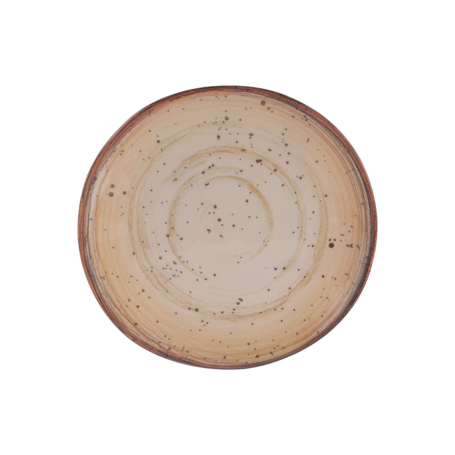 Royalford 9.0" Fine Stone Melamineware Flat Plate- RF12378/ Elegant Color, Perfect for Entrees, Pasta, Salads, Desserts, Sandwiches, Steaks, Main Course Meals/ Lightweight Flatware, Serveware Multicolor