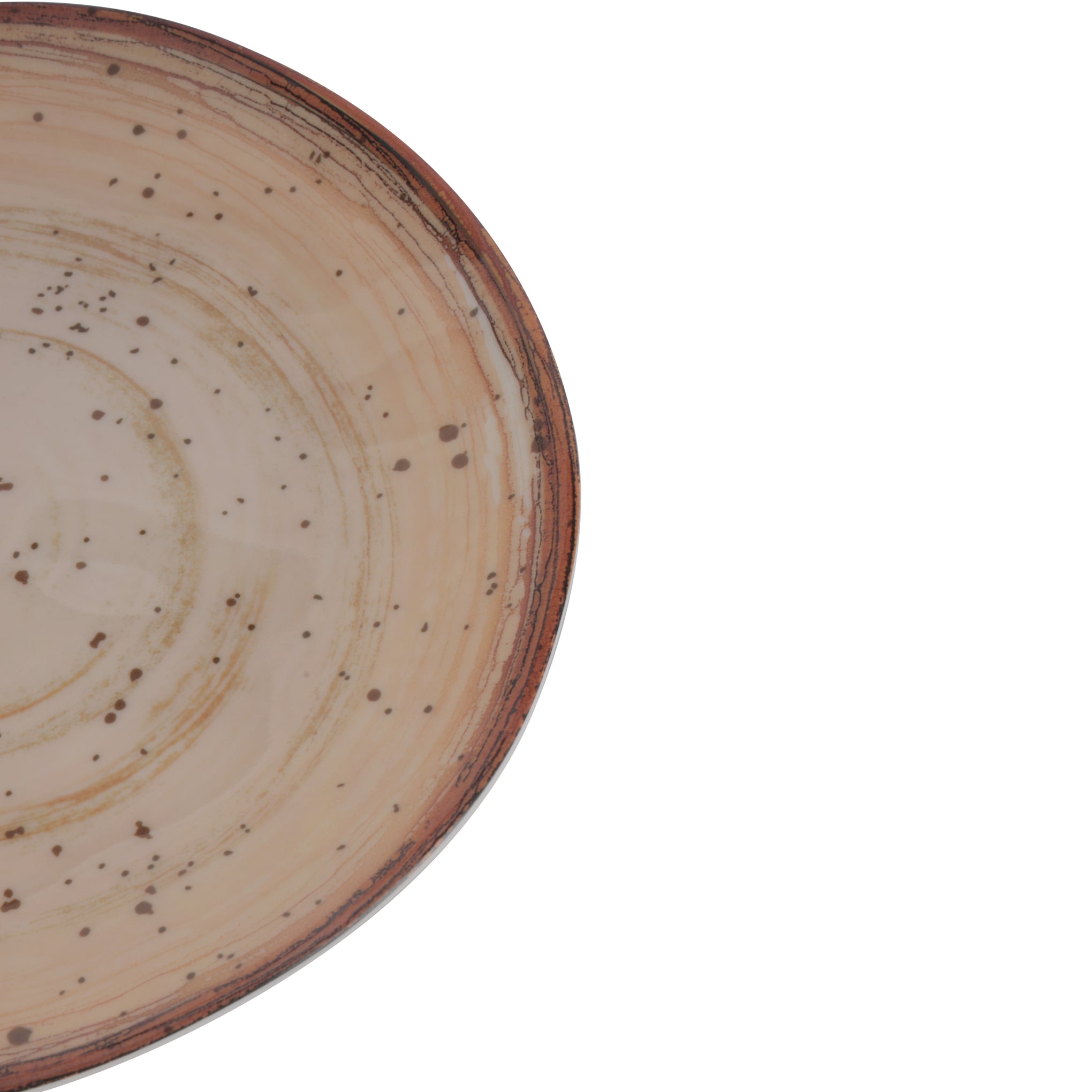 Royalford 9.0" Fine Stone Melamineware Flat Plate- RF12378/ Elegant Color, Perfect for Entrees, Pasta, Salads, Desserts, Sandwiches, Steaks, Main Course Meals/ Lightweight Flatware, Serveware Multicolor