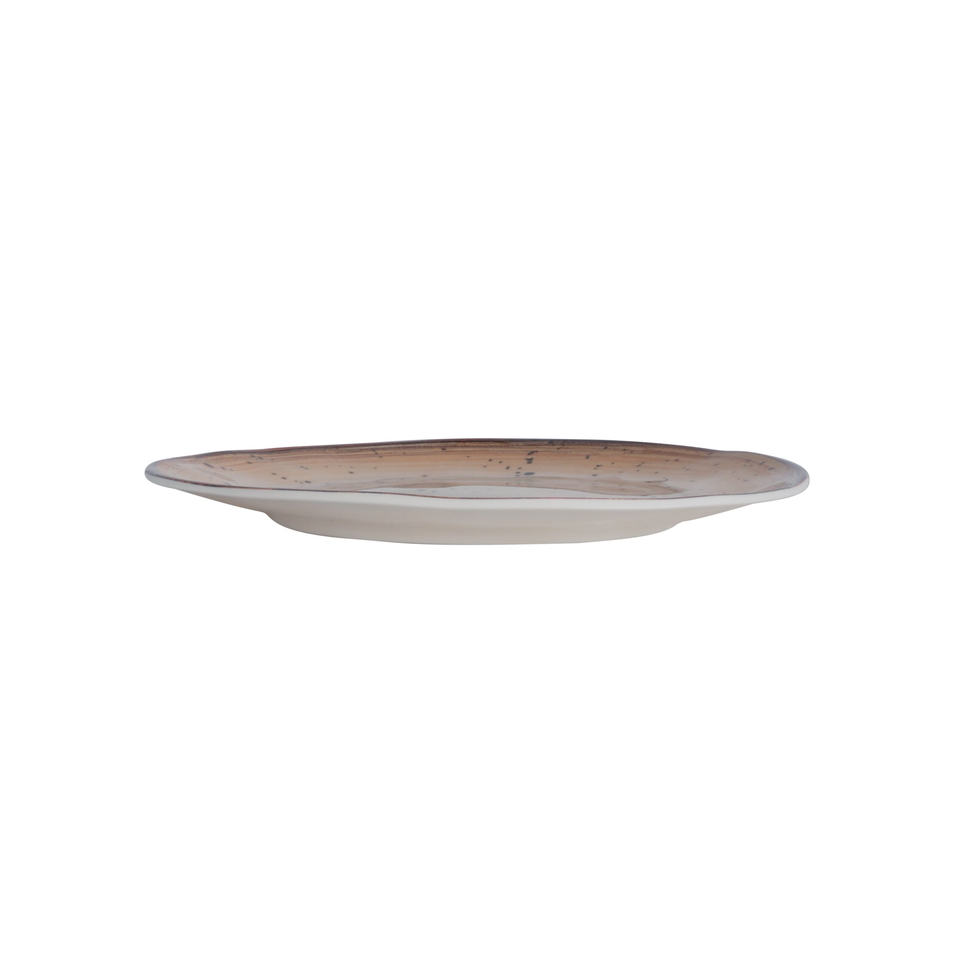 Royalford 9.0" Fine Stone Melamineware Flat Plate- RF12378/ Elegant Color, Perfect for Entrees, Pasta, Salads, Desserts, Sandwiches, Steaks, Main Course Meals/ Lightweight Flatware, Serveware Multicolor