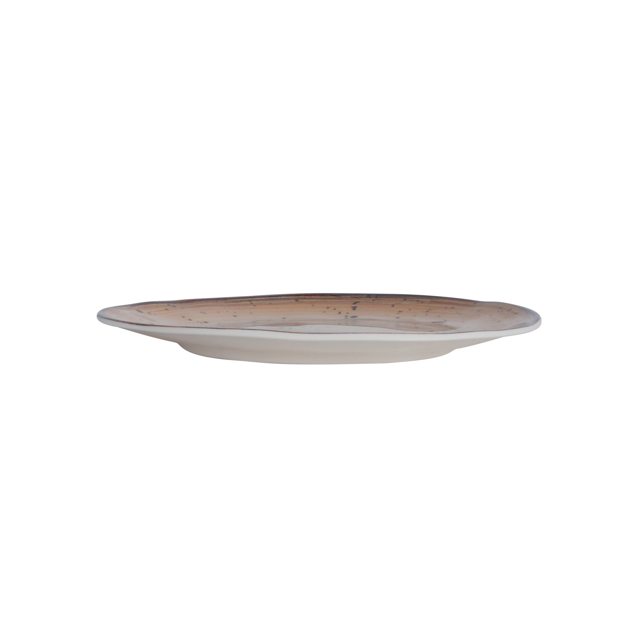 Royalford 9.0" Fine Stone Melamineware Flat Plate- RF12378/ Elegant Color, Perfect for Entrees, Pasta, Salads, Desserts, Sandwiches, Steaks, Main Course Meals/ Lightweight Flatware, Serveware Multicolor