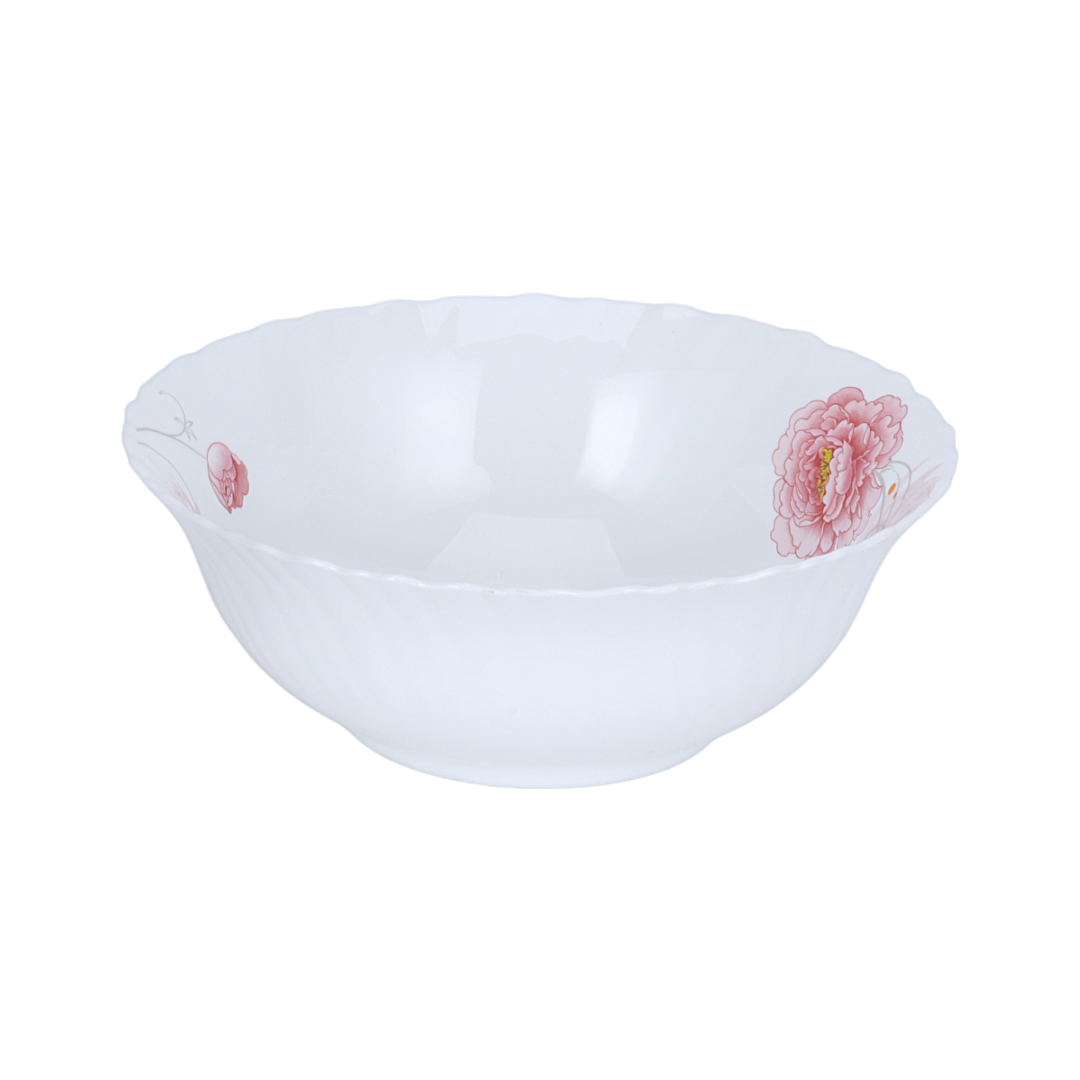 Royalford 33 Piece Classic Opalware Dinner Set- RF12469/ Includes Oval Plate, Dinner and Dessert Plates, Serving, Salad Bowls and Soup Spoons/ Dishwasher-Safe and Microwave Safe Multicolor
