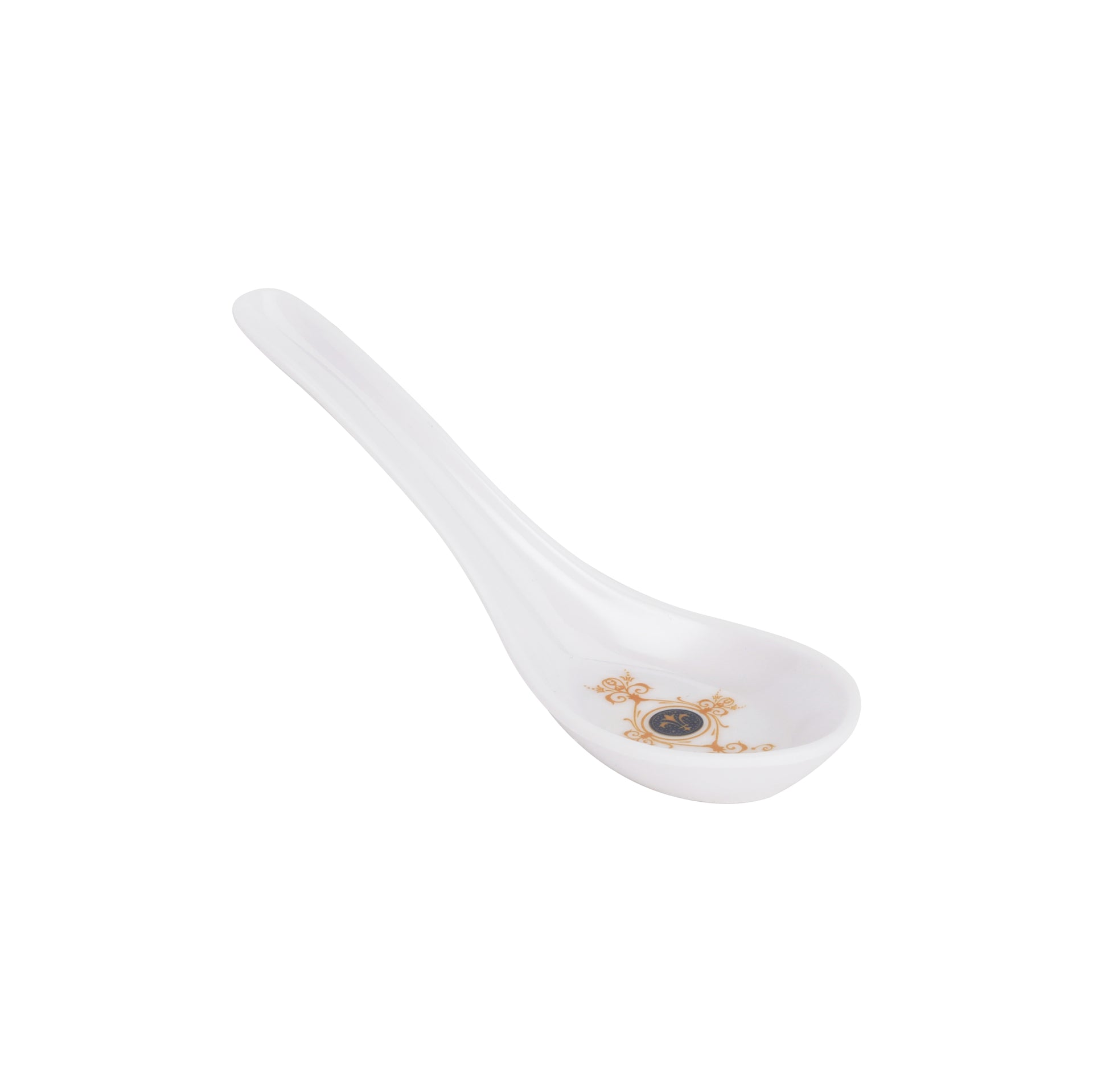 56-Piece Melamlne Dinner Set With 2X36 Cm Oval Plate, 12X25 Cm Deep Plate, 12X20 Cm Deep Plate, 12X12 Cm Round Bowl, 2X22 Cm Serving Bowl, 2 X Rice Spoon, 2 X Ladle, 12Xsoup Spoon, Serves 12 For Famlly Gatherings, White Multicolor
