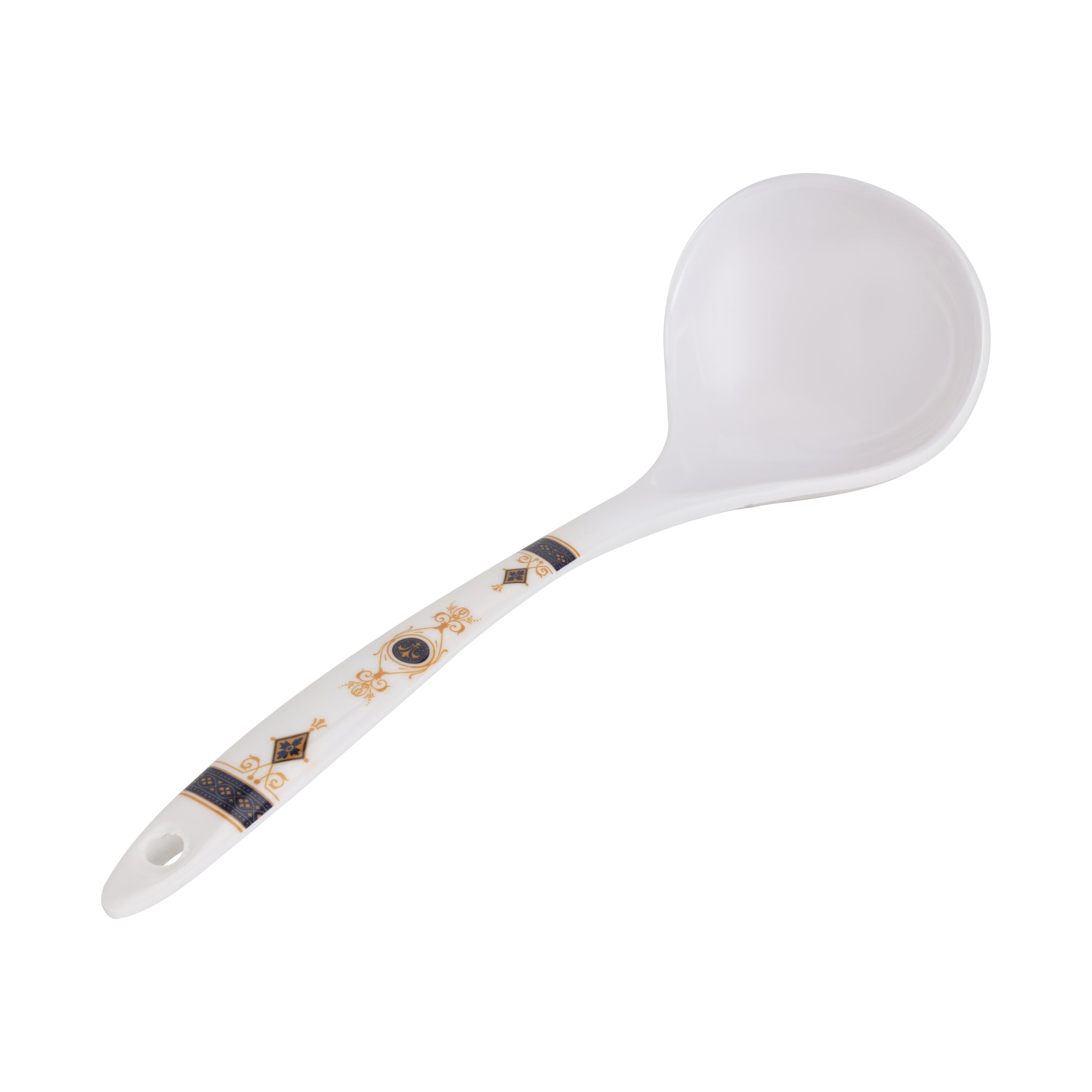 56-Piece Melamlne Dinner Set With 2X36 Cm Oval Plate, 12X25 Cm Deep Plate, 12X20 Cm Deep Plate, 12X12 Cm Round Bowl, 2X22 Cm Serving Bowl, 2 X Rice Spoon, 2 X Ladle, 12Xsoup Spoon, Serves 12 For Famlly Gatherings, White Multicolor