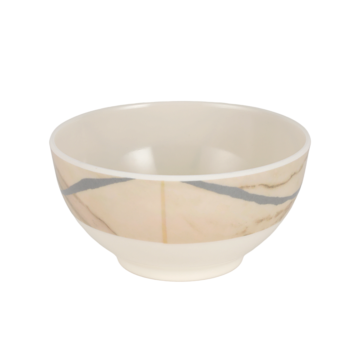Royalford 32Pc Melamine Dinner Set ,break resistant ,freezer safe and Top Rack Dishwasher Safe Beige & Brown 10inch