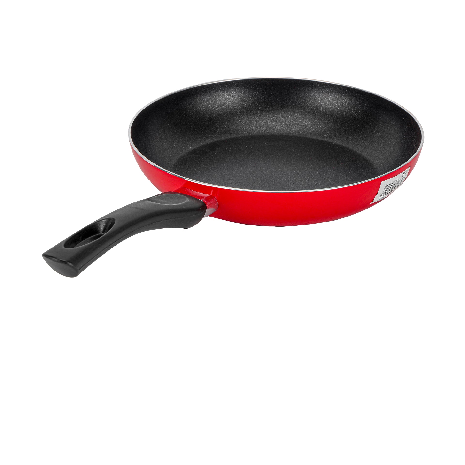 Royalford 24 cm Aluminum Nonstick Frypan with Stainless Steel Lid / Strong Body with 3 Layer Coating and Heat Resistant Bakelite Handle/ Perfect for Frying, Sauting, Tempering/ Black Black