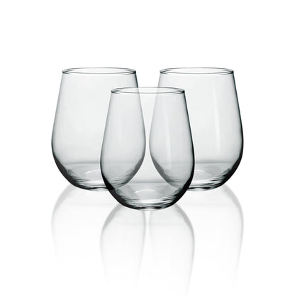 3PCS 590ML Premium Crystal Clear Glass Tumbler Set RF12588 – Lead-Free Soda Lime Glass | Dishwasher Safe Beverage Glasses