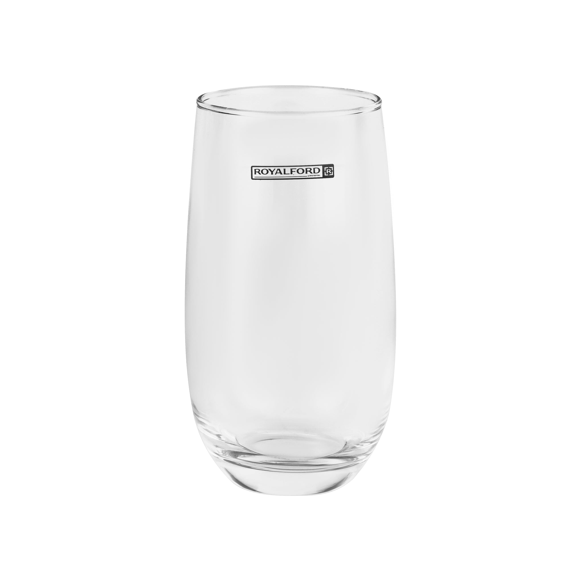 Royalford 500ML Crystal Clear Glass Tumbler Set-RF12589/ Dishwasher Safe, Lead-Free, Crystal Clear Construction/ Multi-Purpose, Perfect For Hot and Cold Beverages like Tea, Coffee, Water, Juices