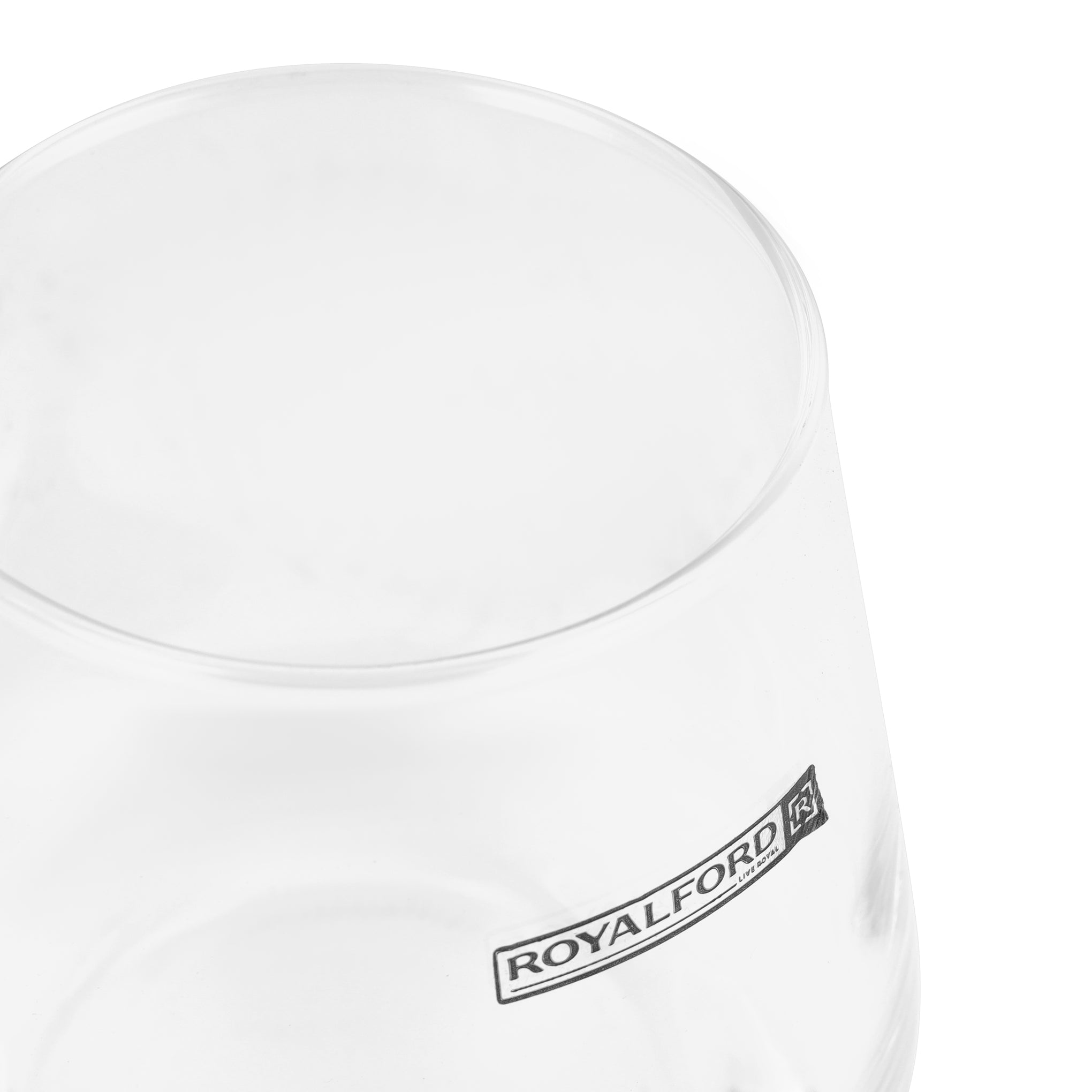 Royalford 290ML Crystal Clear Glass Tumbler Set-RF12590/ Dishwasher Safe, Lead-Free, Crystal Clear Construction/ Multi-Purpose, Perfect For Hot and Cold Beverages like Tea, Coffee, Water, Juices