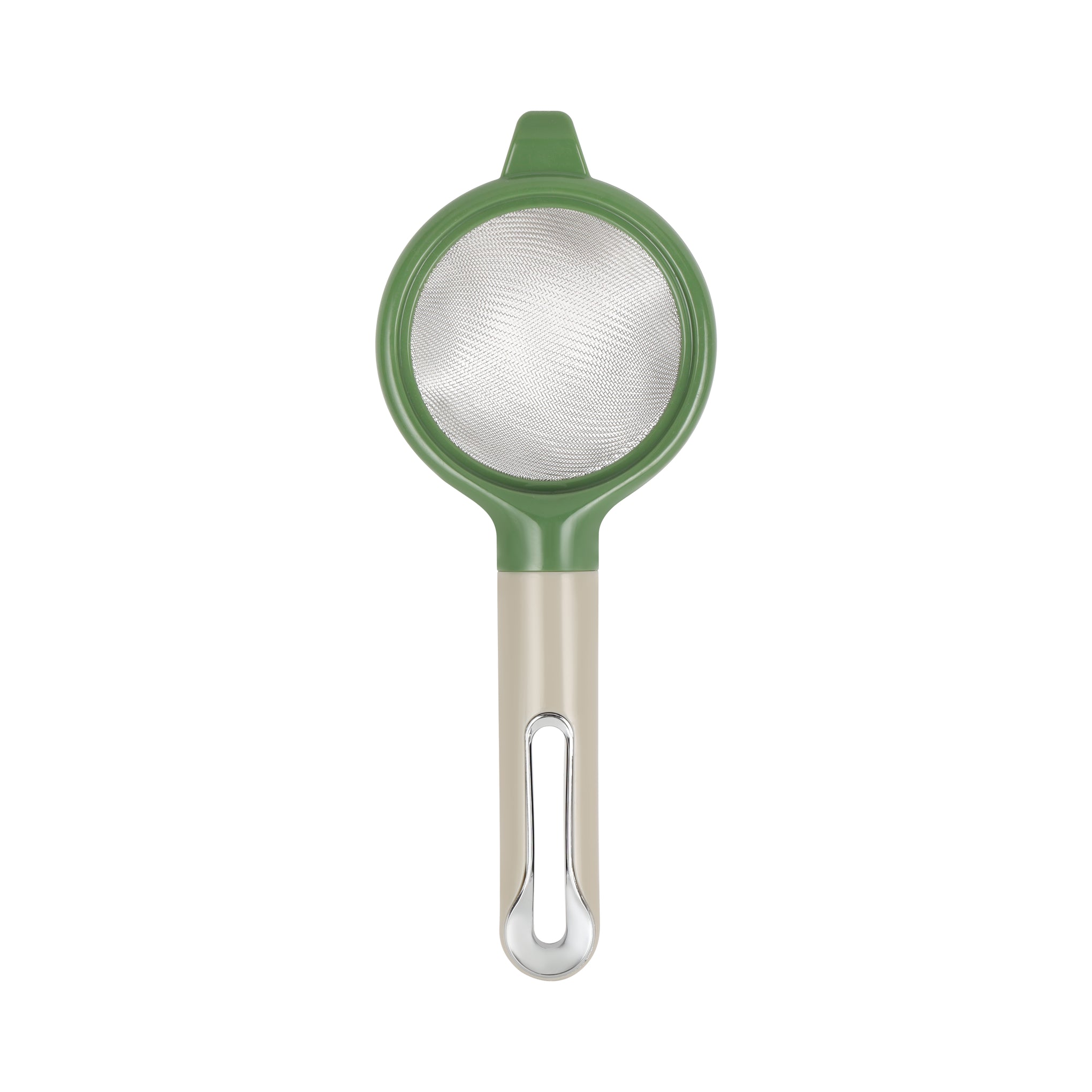 Royalford Kitchen Strainer with ABS Handle- RF12644/ Stainless Steel Extra Fine Mesh, Multi-Purpose/ Easy and Comfortable to Hold, Durable and Safe to Use/ Perfect for Tea, Coffee, Juice/ Liquid Strainers for Kitchen Use/ Green