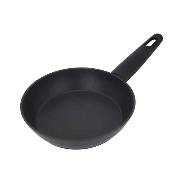24cm Premium Diamond Series Fry Pan with Swiss PFLOUN Non-Stick Coating, Forged Aluminum, Induction Compatible, Black – RF12654