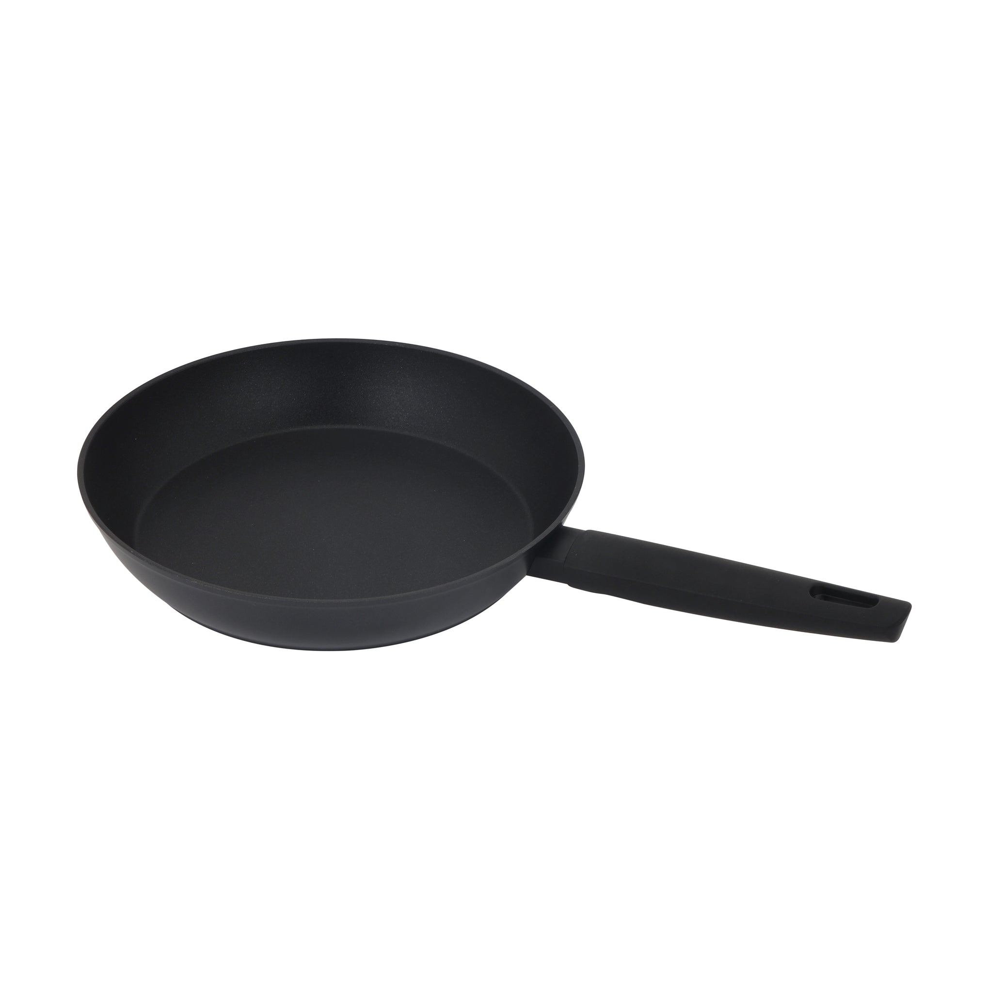 Premium Diamond Series Frypan- Aluminum Body With Swiss Made Pfloun Non-Stick Coating And Heat Resistant Bakelite Handle 28 Cm Black