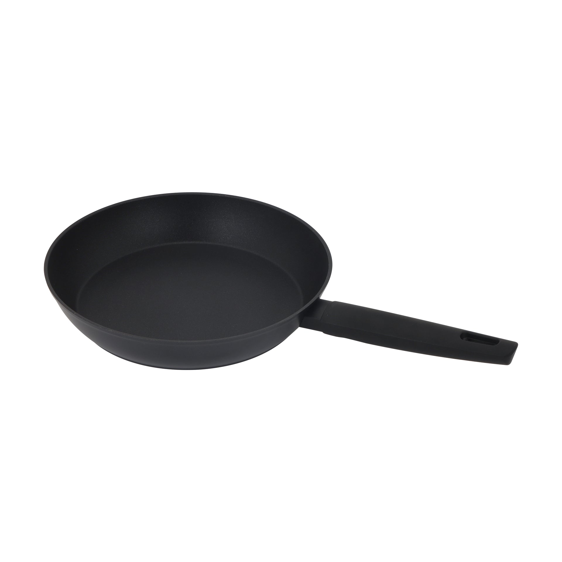Premium Diamond Series Frypan- Aluminum Body With Swiss Made Pfloun Non-Stick Coating And Heat Resistant Bakelite Handle 28 Cm Black