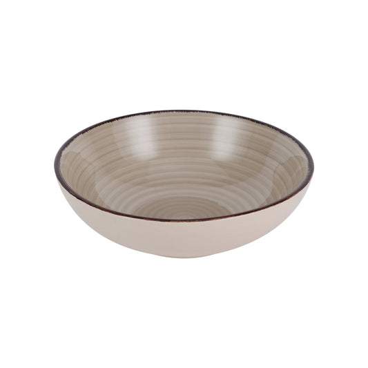 Stoneware Soup Plate-7.5-Inch Brown