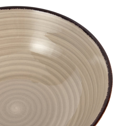 Stoneware Soup Plate-7.5-Inch Brown